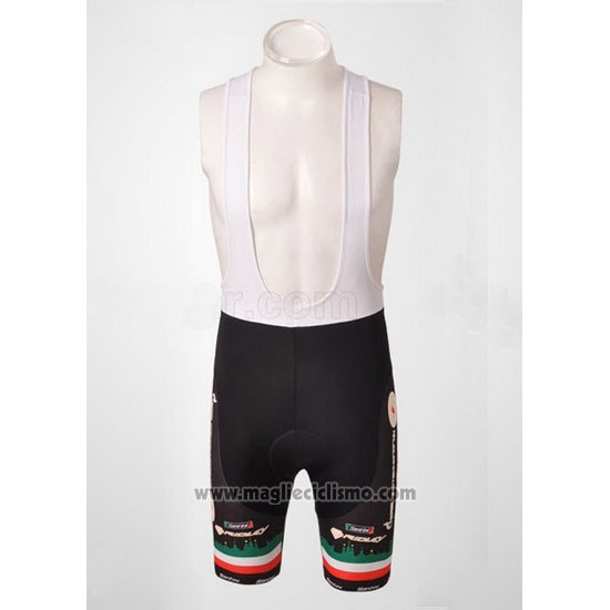 2010 Abbigliamento Ciclismo Katusha Nero Manica Corta e Salopette
